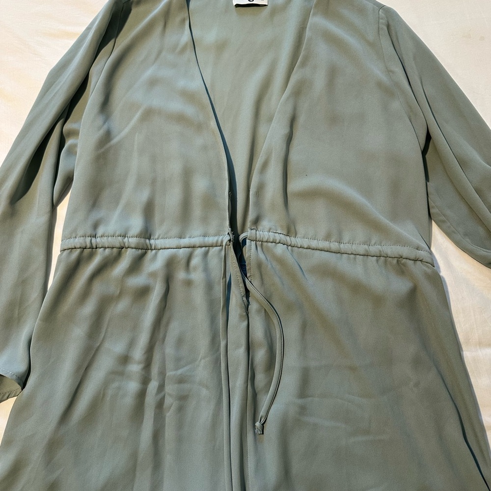 Sage Green Long Sleeve Romper
